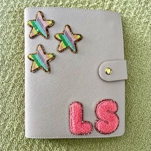 Stoney Clover Lilac Notebook Cover with 5 Patches